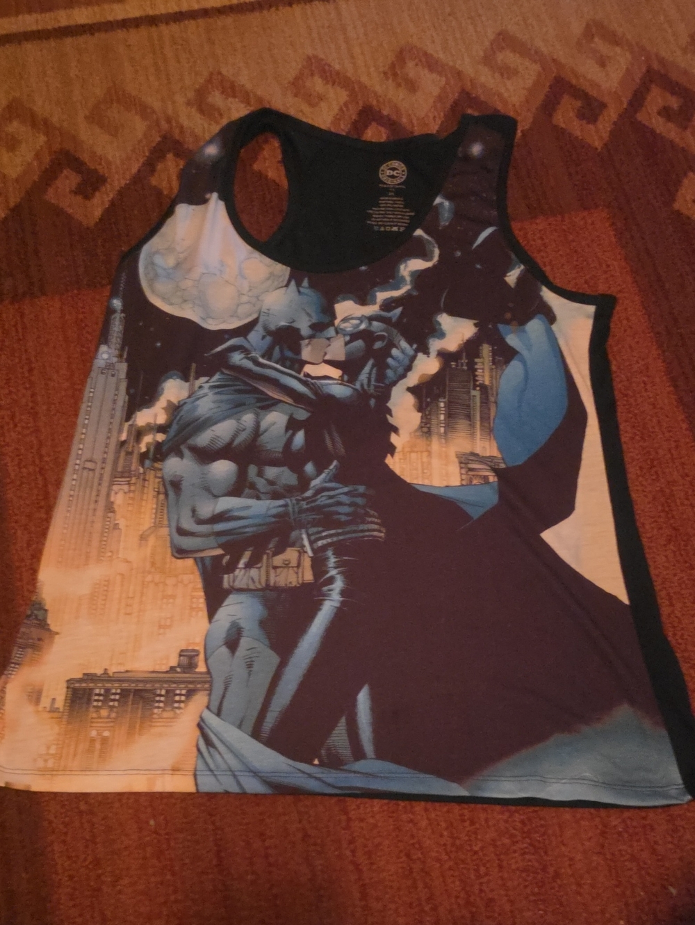 DC Comics Batman Graphic Tank Top - Black/Blue